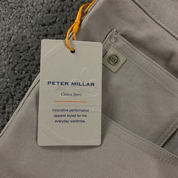 Peter Millar Crown Sport Pants Men's 30 x 32 Khaki EB66 Golf Performance NWT NEW - Picture 7 of 15